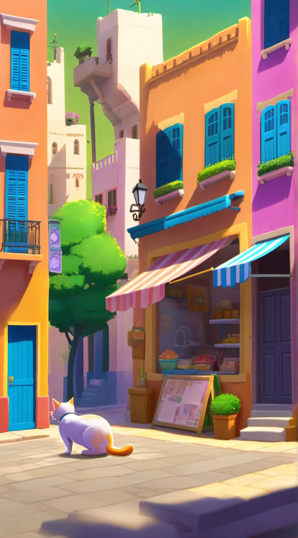 ai character: loumi world background