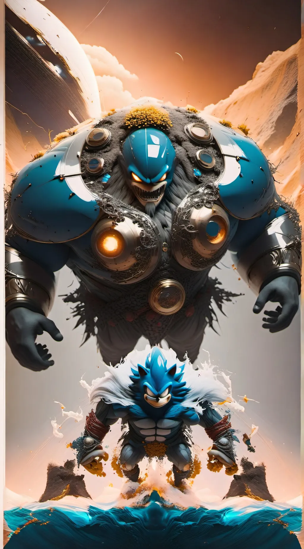 ai character: aot knuckles  background