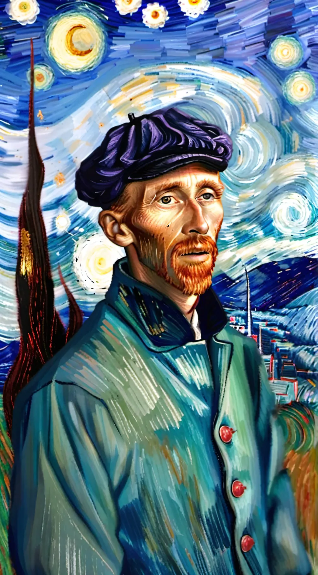 ai character: Too weird background