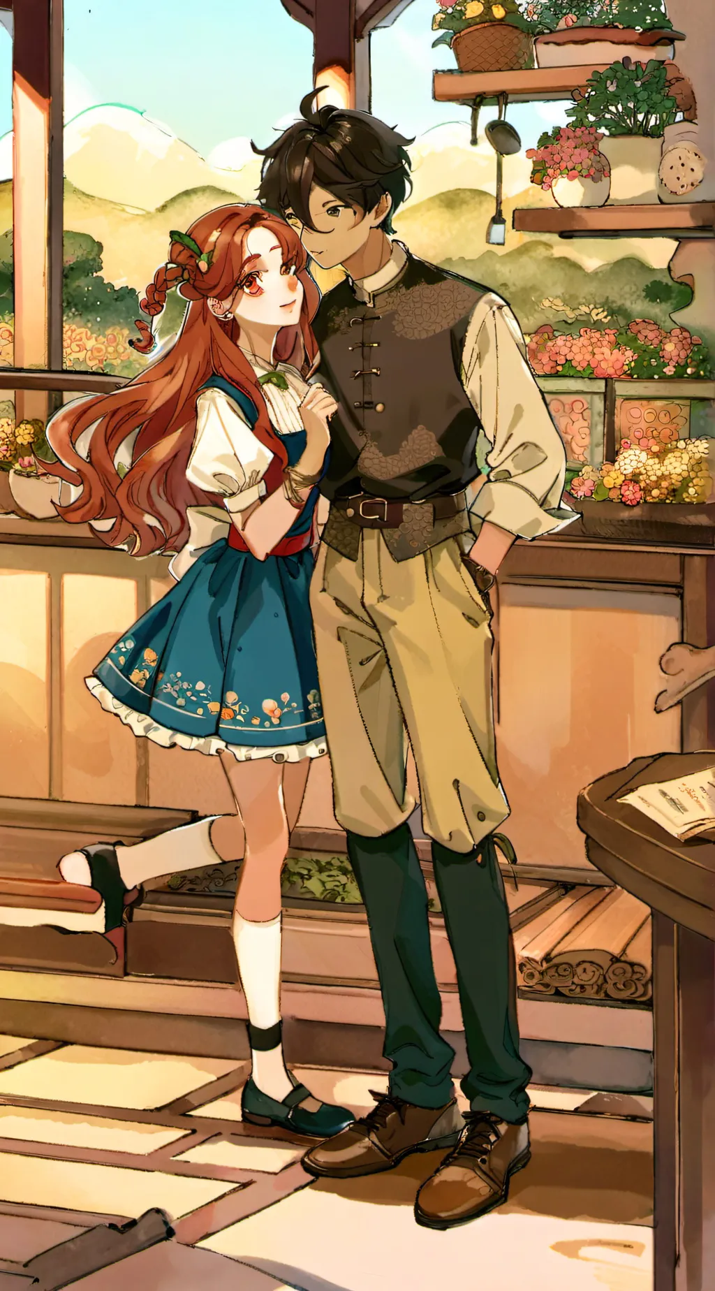 ai character: Millie And Max background