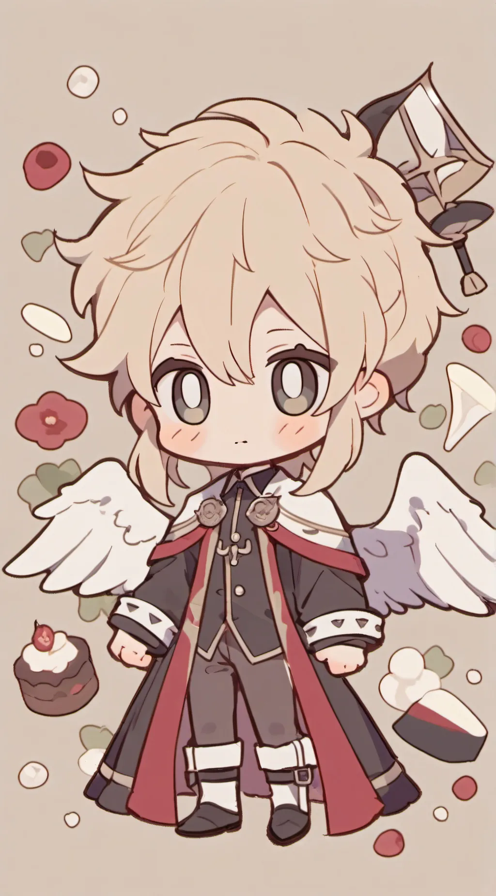 ai character: mha Christmas background