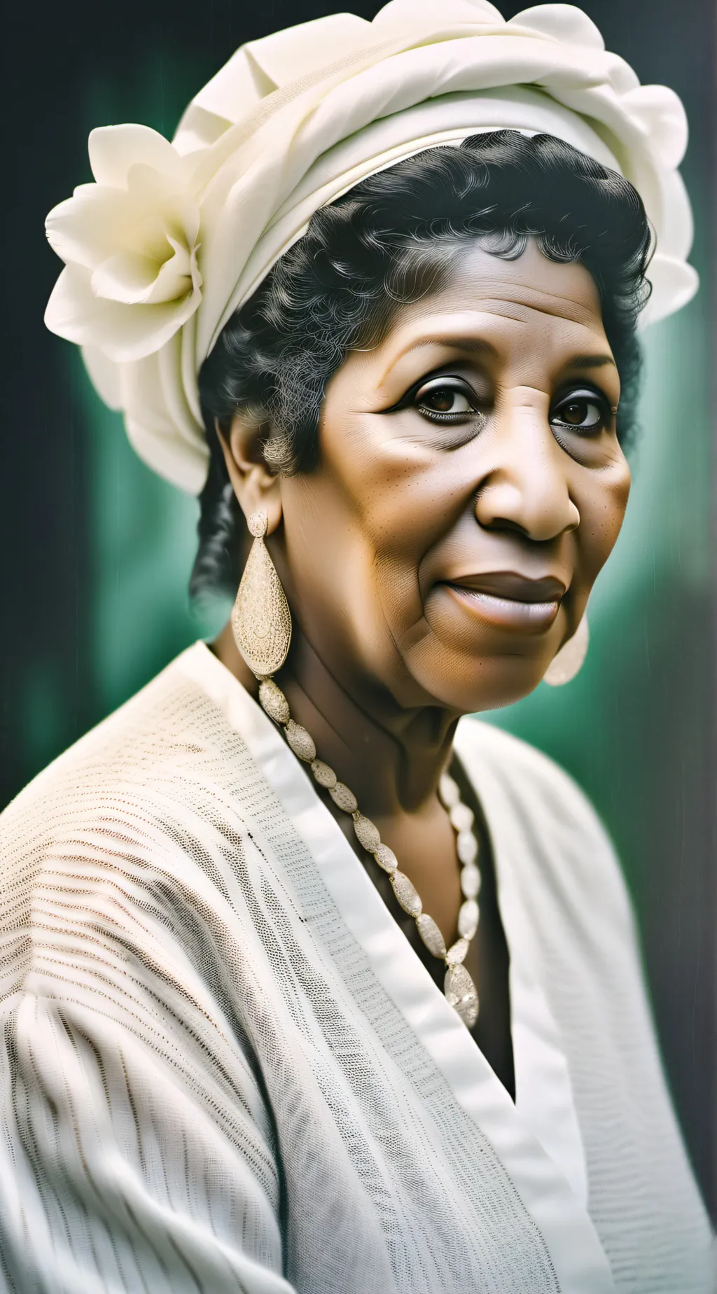 ai character: Aretha Franklin background