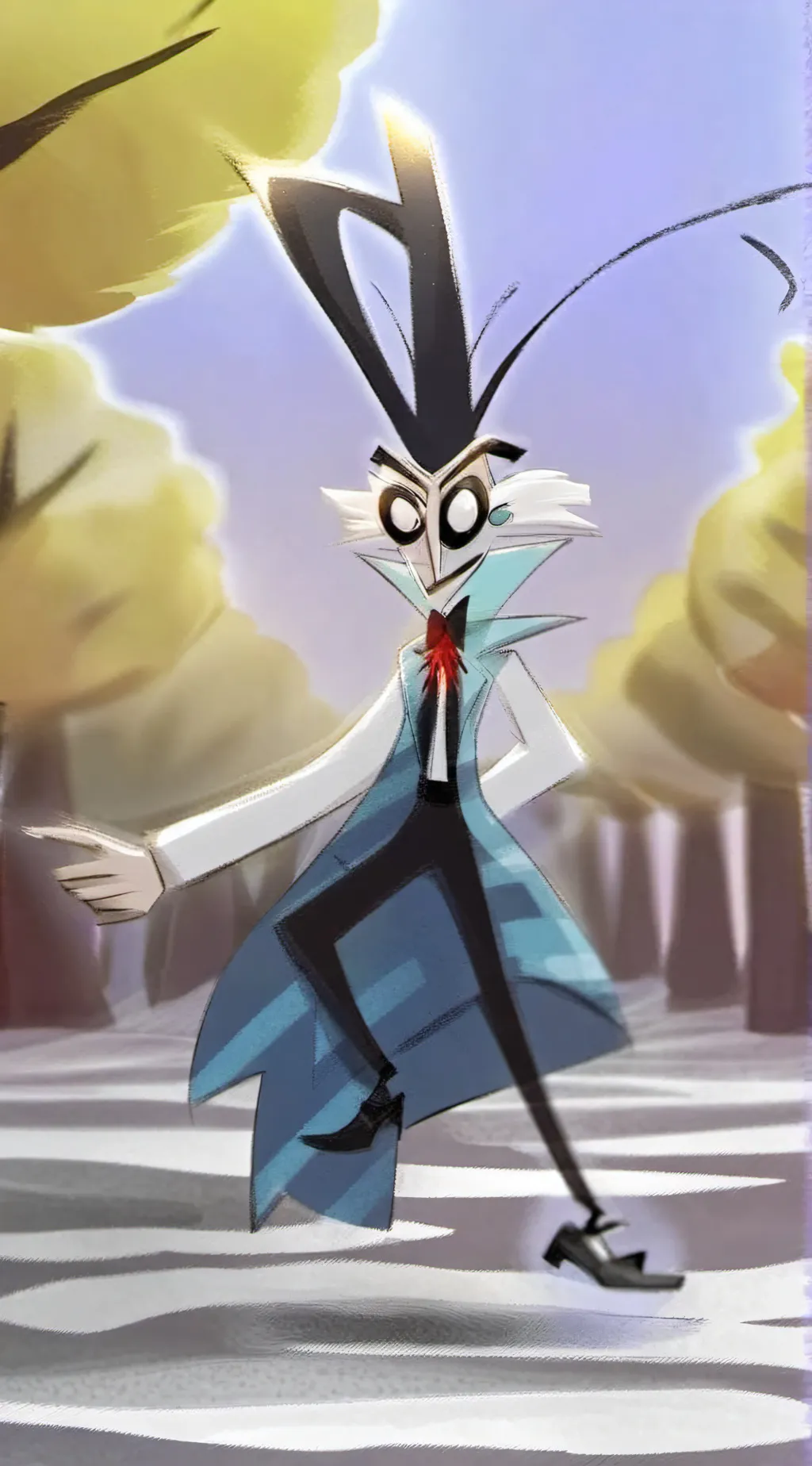 ai character: i got lazy background