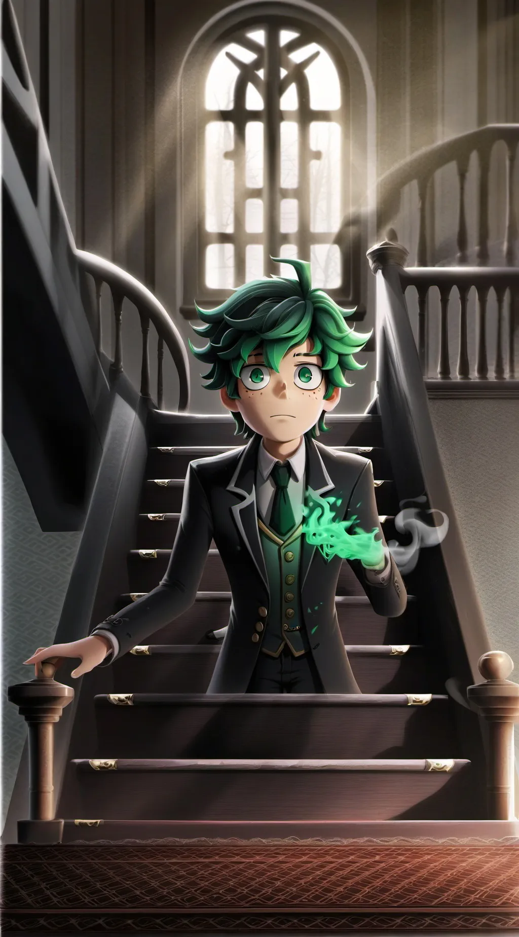 ai character: Deku background
