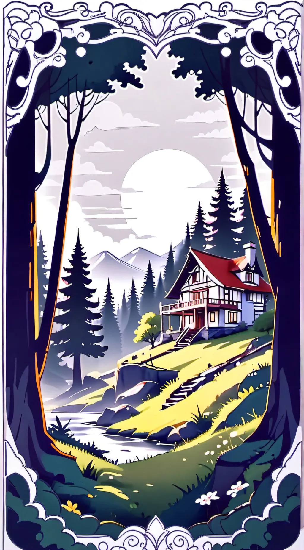 ai character: Smiling critters  background