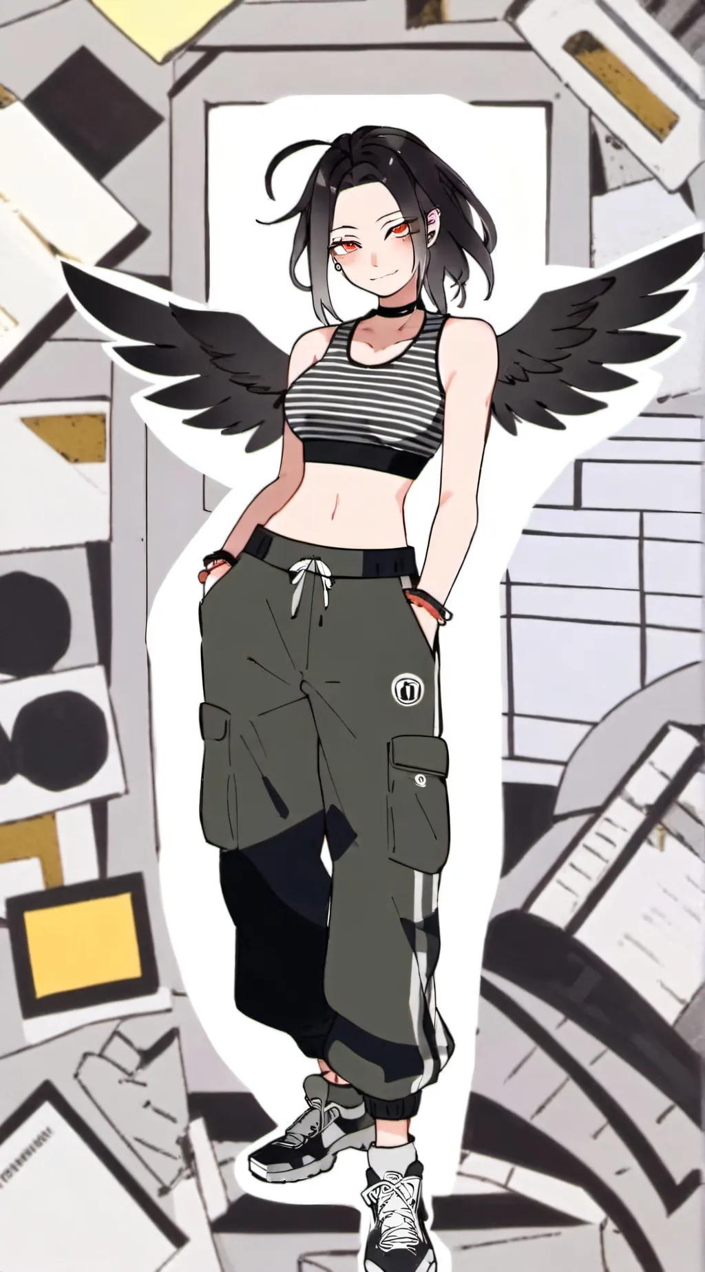 ai character: Nyx X Bakugo background