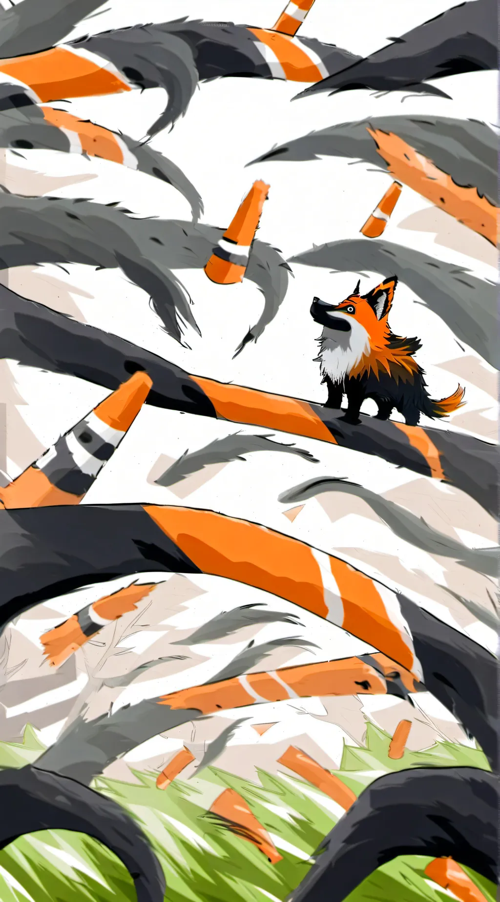 ai character: Cone guys background