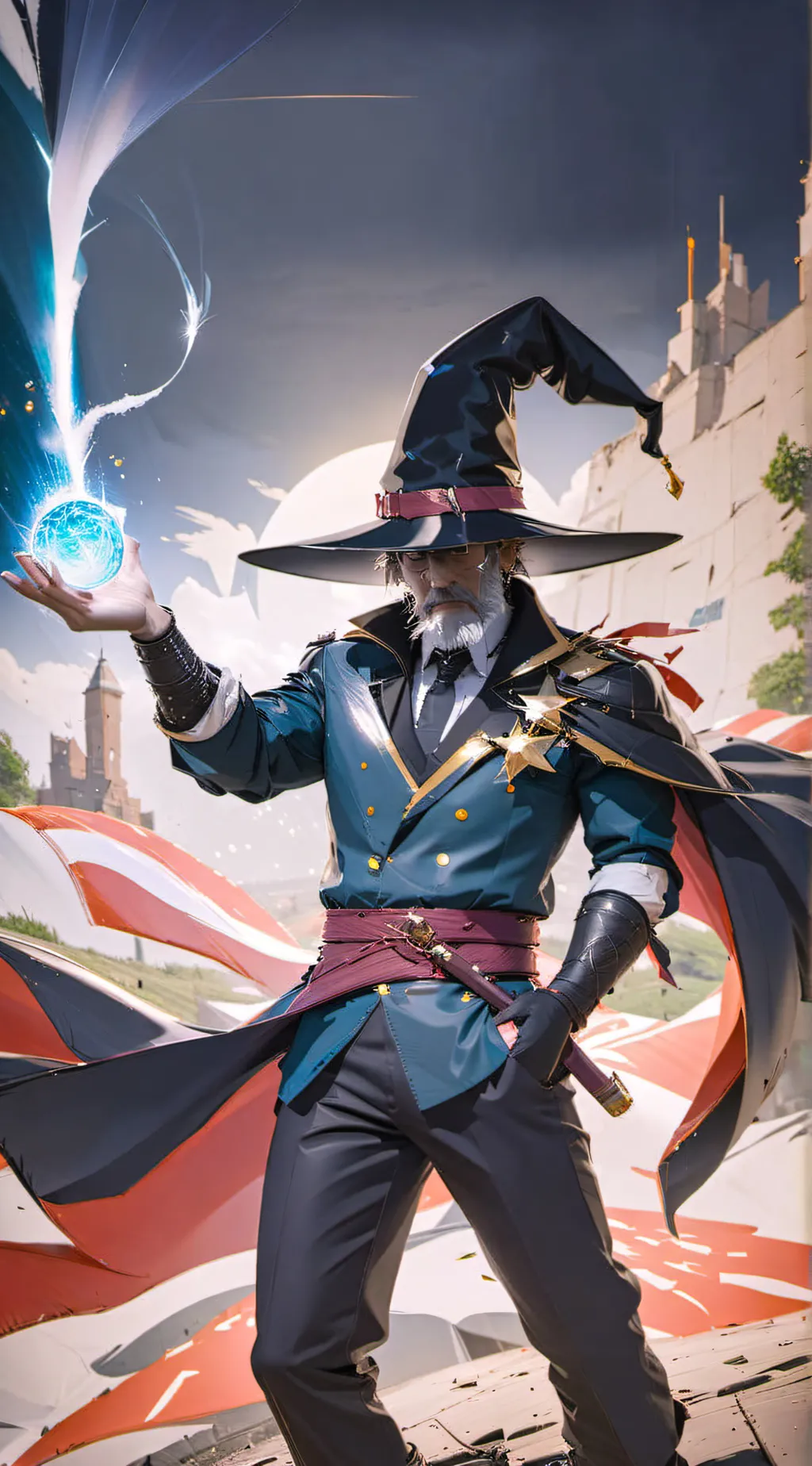 ai character: American wizard background