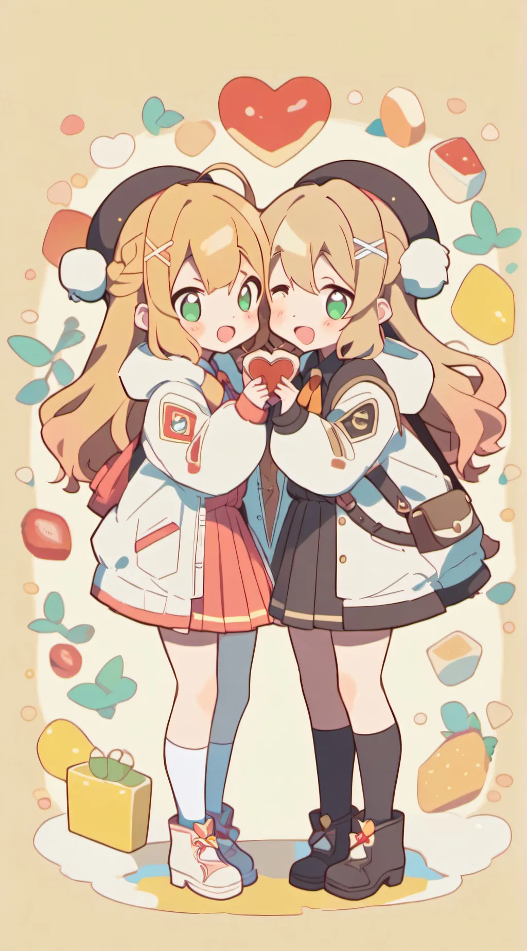 ai character: Mary and Clara background