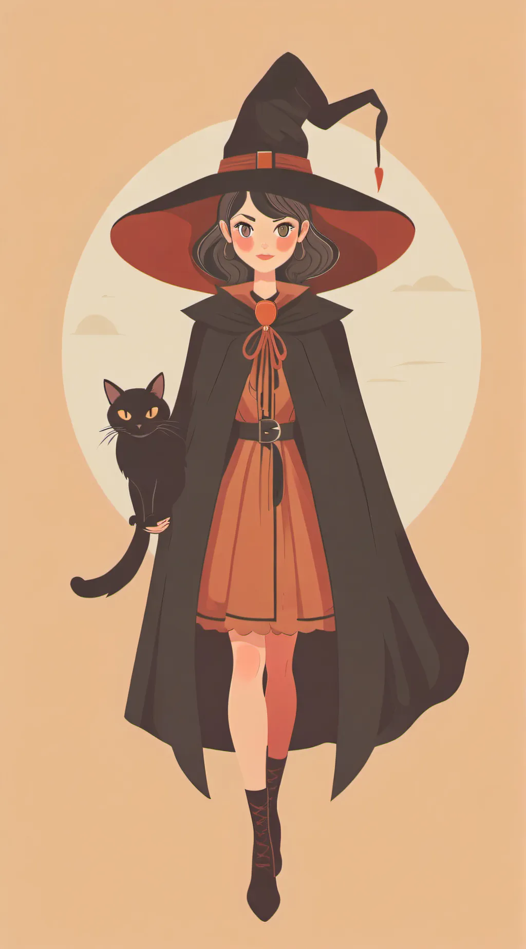 ai character: evil witch background