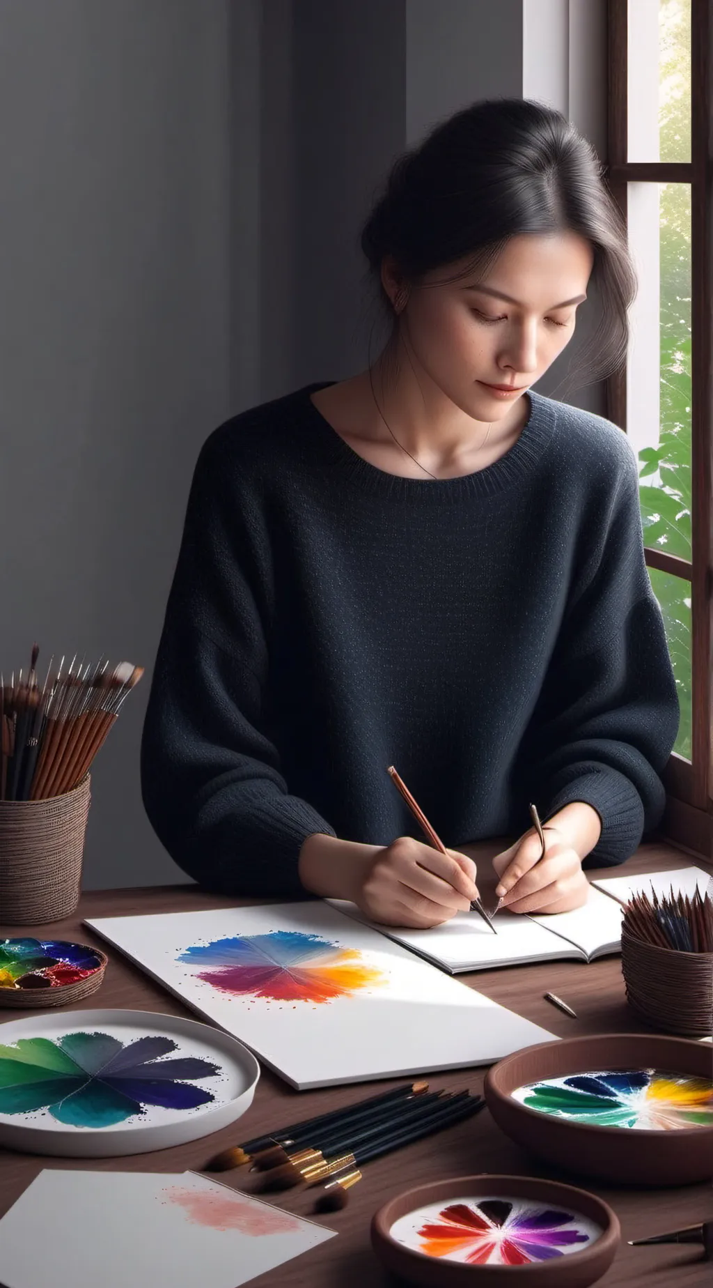 ai character: Aria background