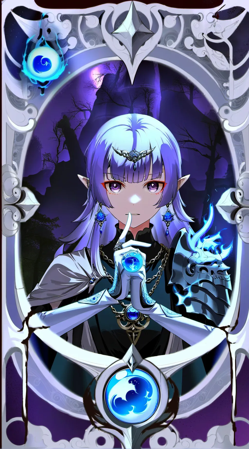 ai character: Velvet background