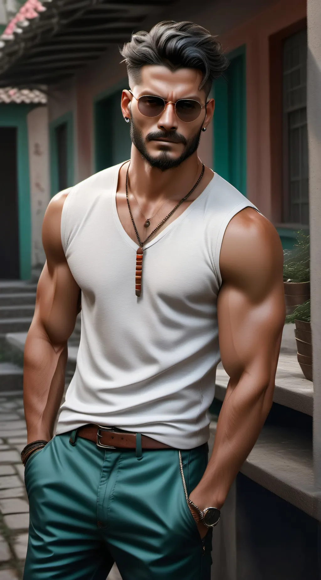 ai character: dad background