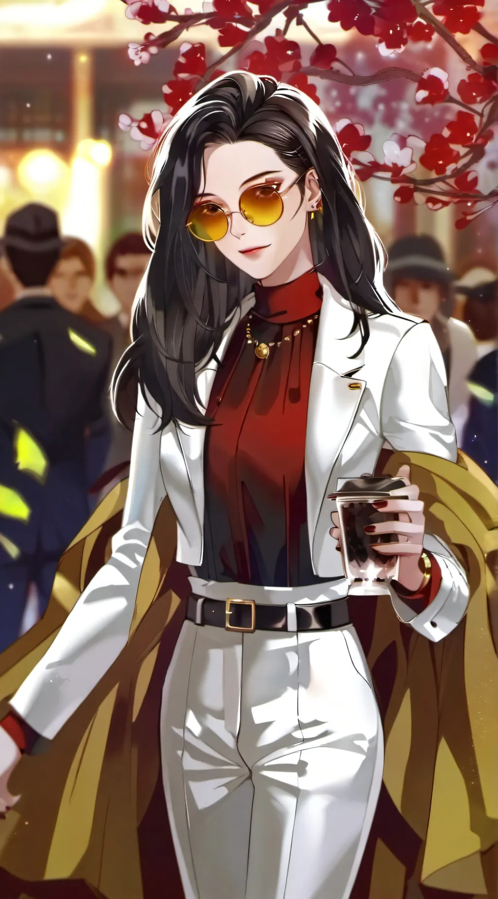 ai character: Scarlet background