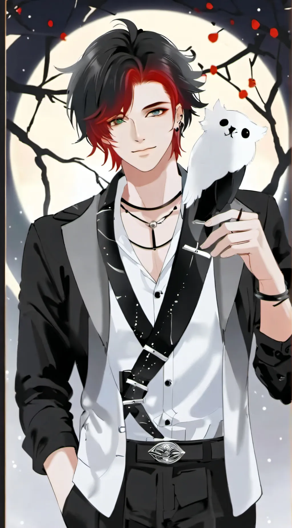 ai character: Night background