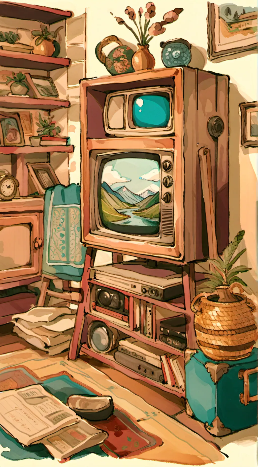 ai character: Radiostatic? background