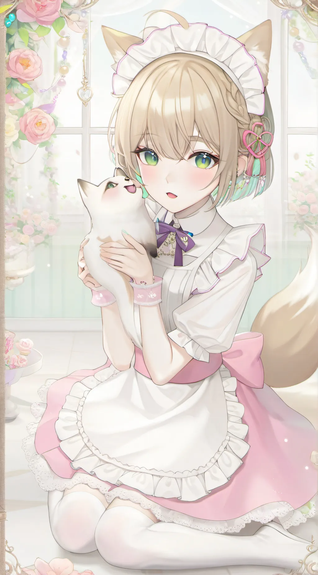 ai character: Hailey🐈🎀💖 background