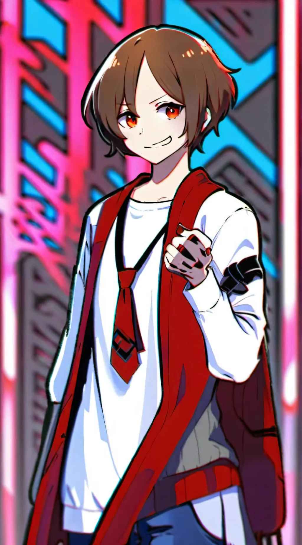 ai character: killer bacon boy background