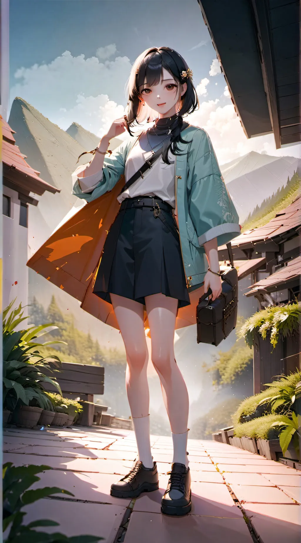 ai character: LLAW🕊️💗💝 background