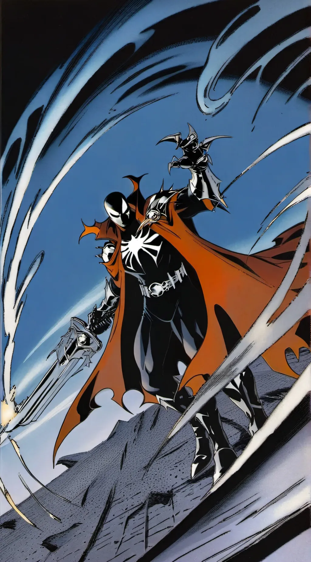 ai character: Spawn X KNY background