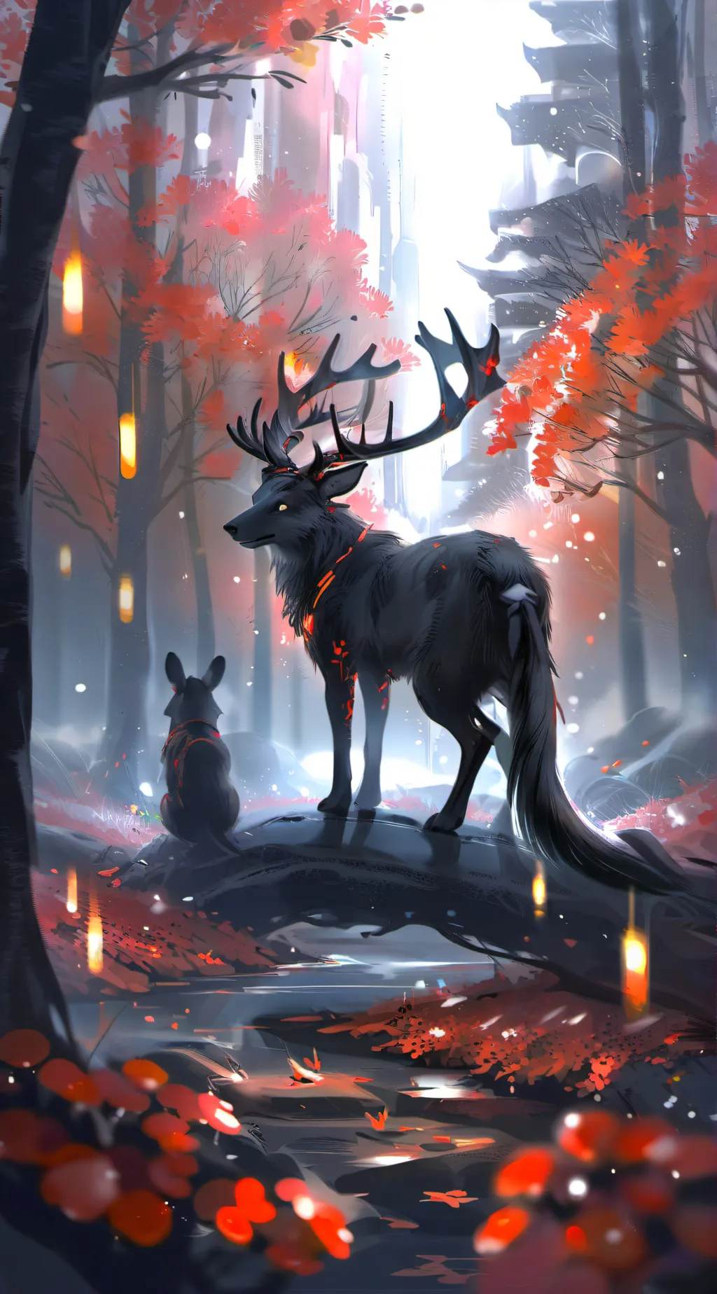 ai character: Liminsky background