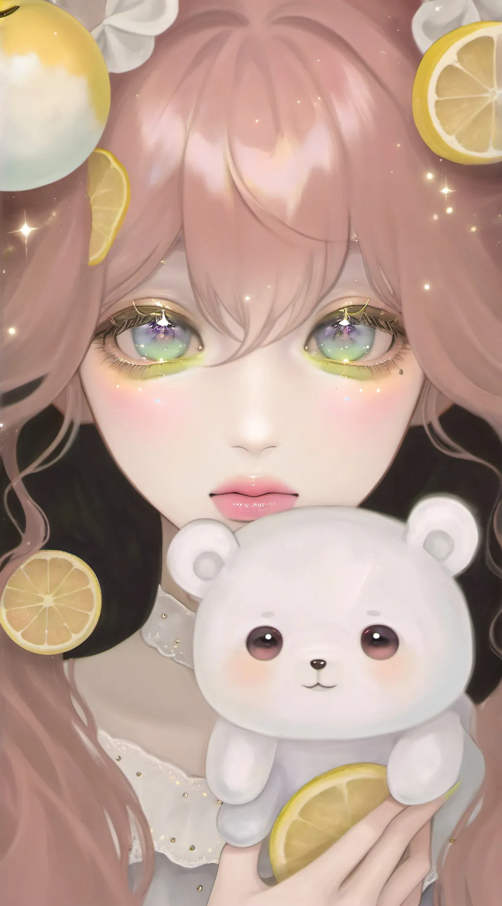 ai character: moon background