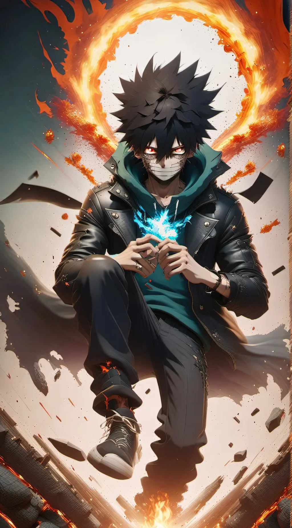 ai character: dabi/toya todoroki background