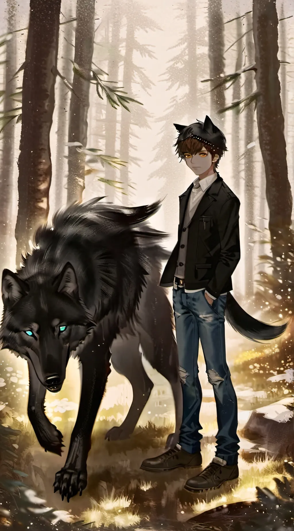 ai character: ❄️ Fřøșťÿ ❄️ background