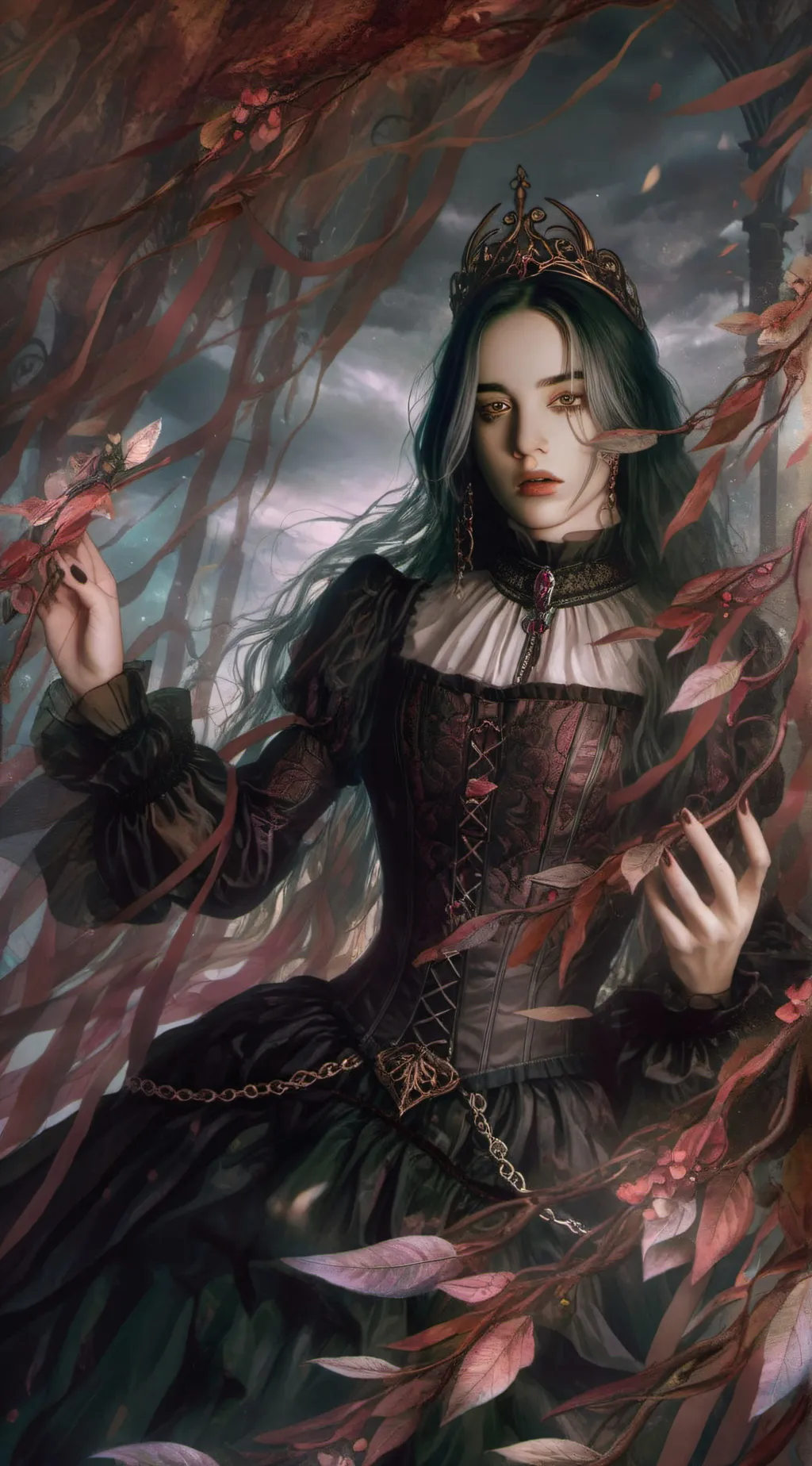 ai character: Rose background