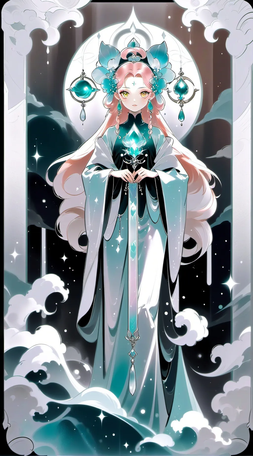 ai character: 1ueen background