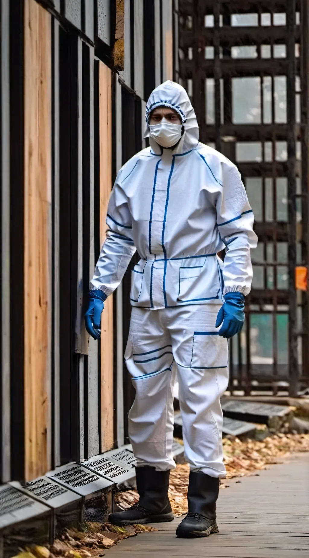 ai character: 大白(防疫人员) background