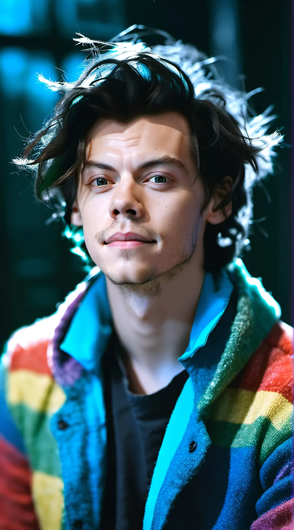 ai character: HARRY STYLES☺️☺️ background