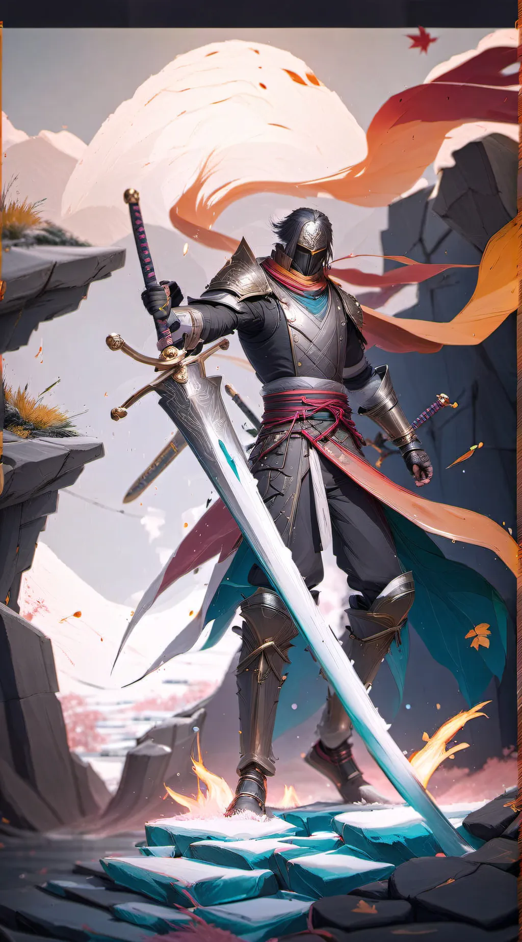 ai character: Knight of valor  background