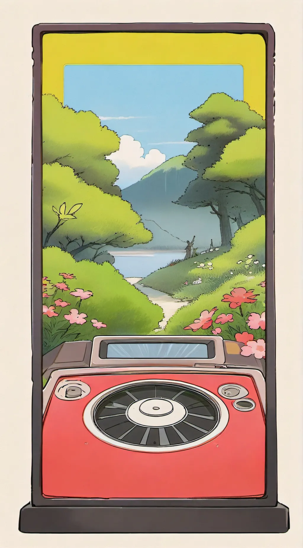 ai character: Time out test background