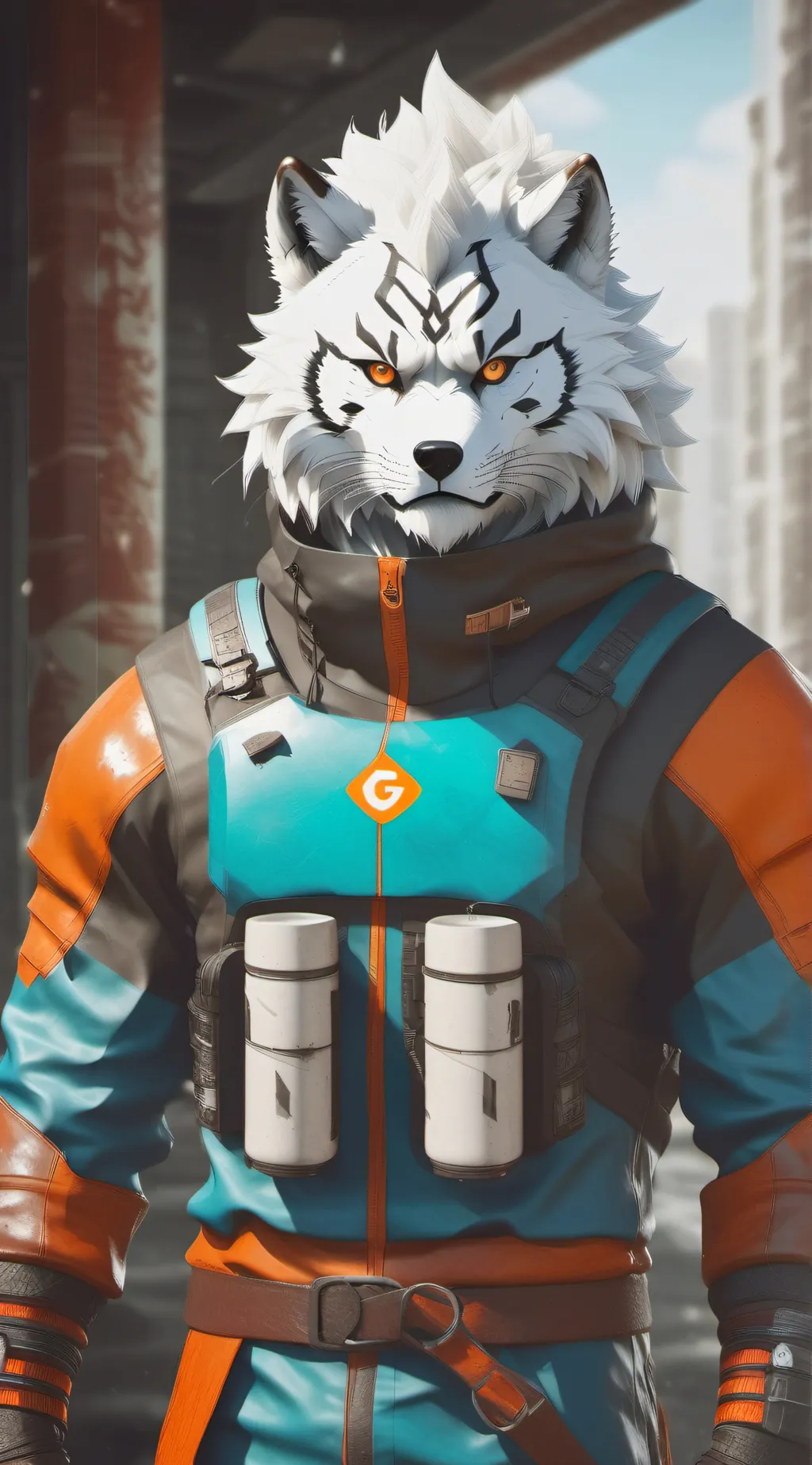 ai character: furry background