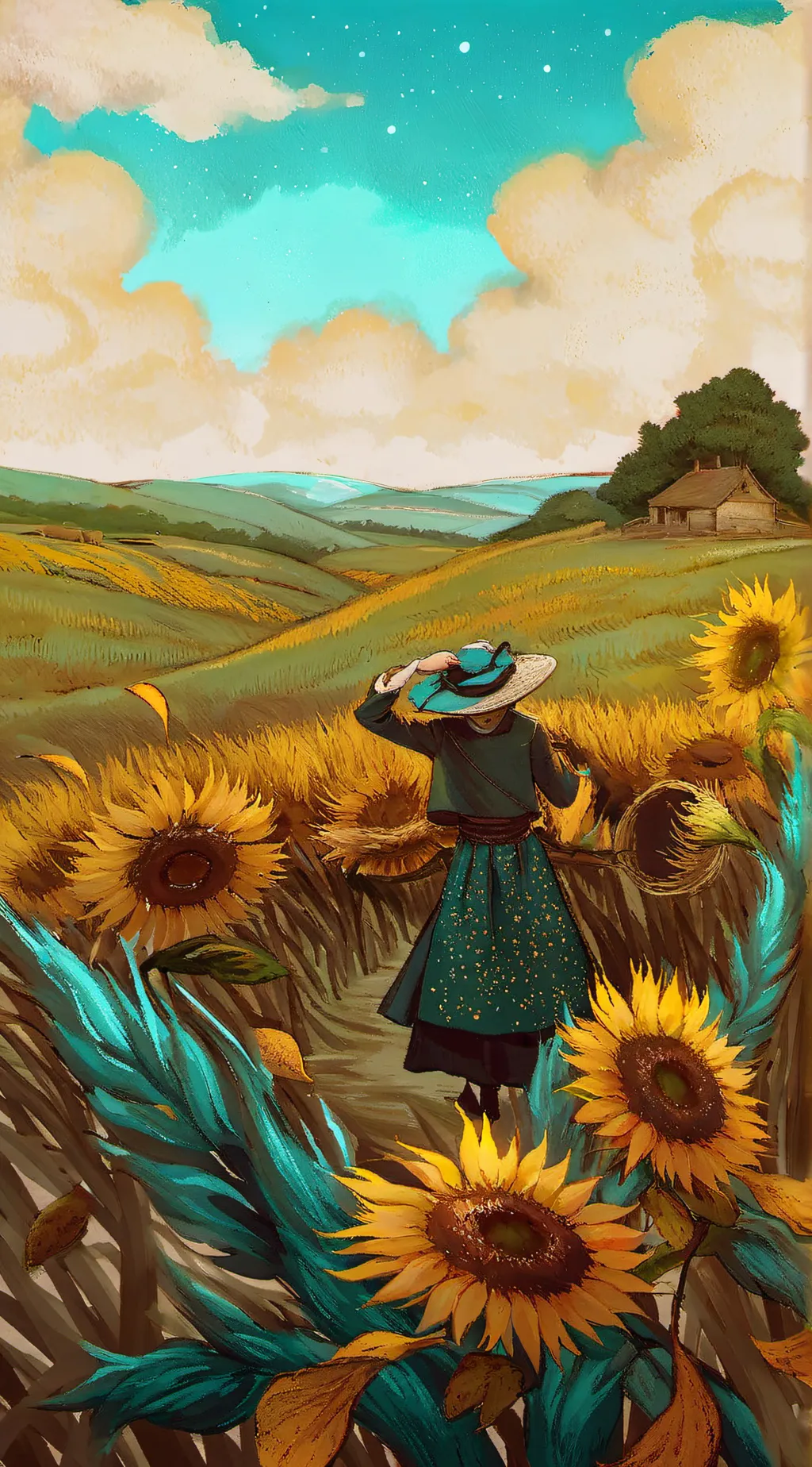 ai character: weird background