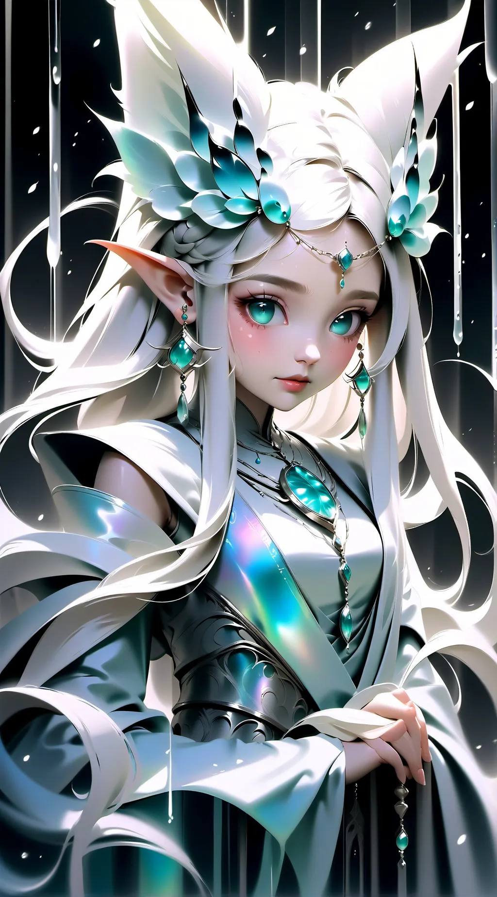ai character: Crystal background