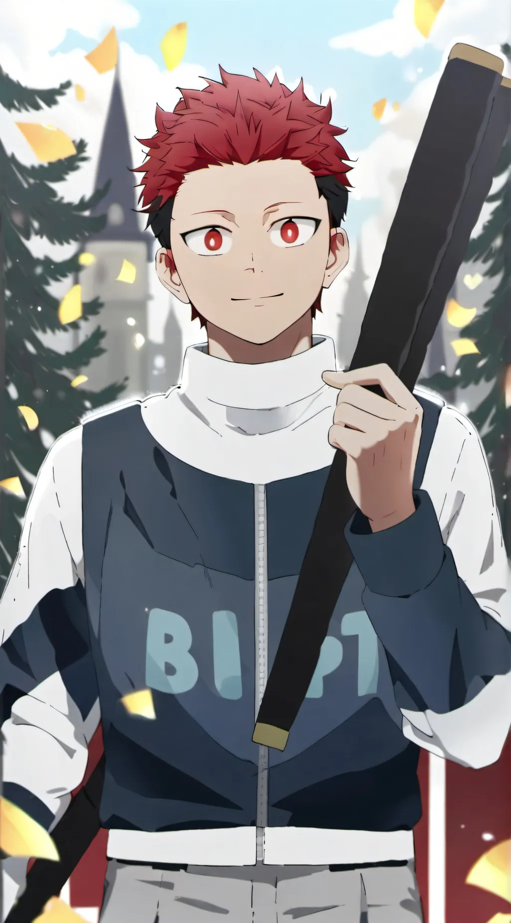 ai character: Kirishima  background