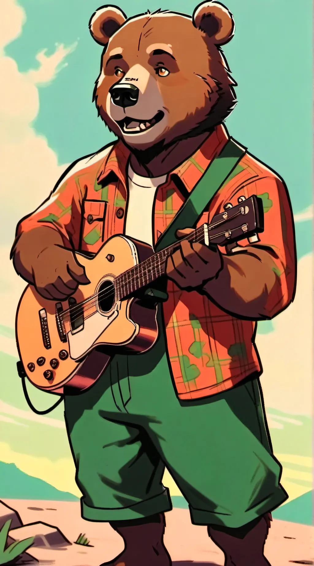 ai character: bob the bear  background