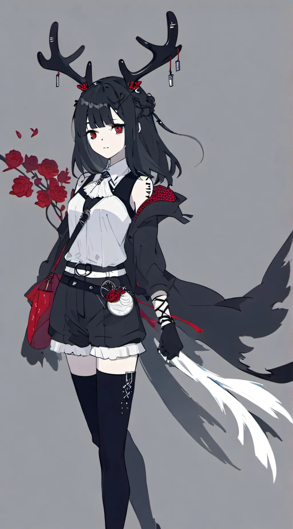 ai character: rose background