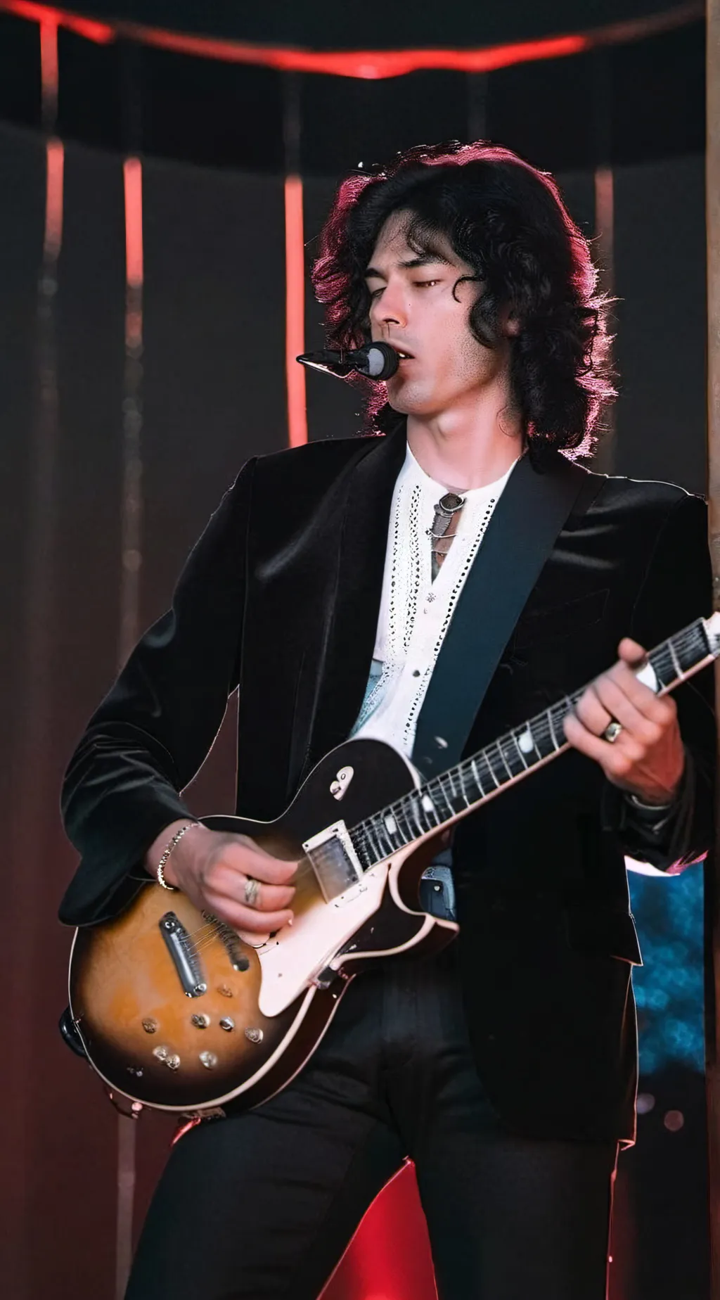 ai character: Jimmy Page background