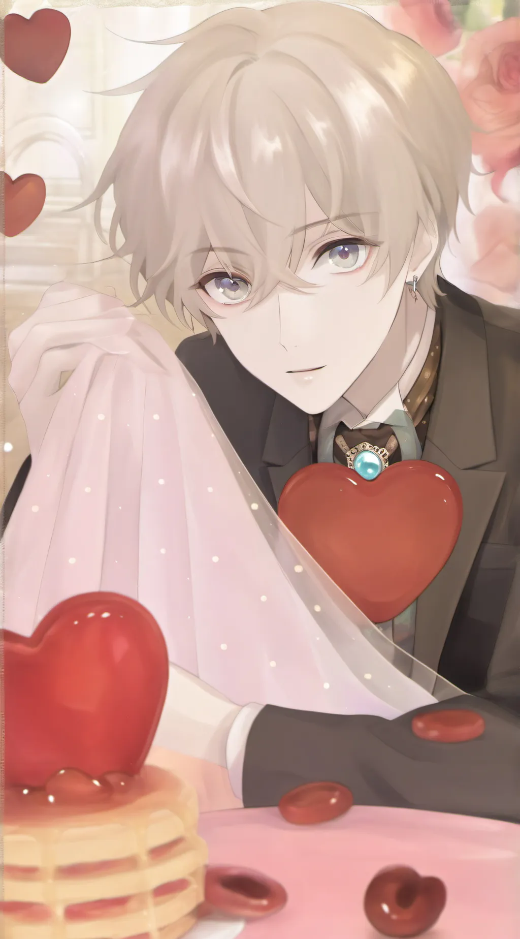 ai character: Oliver heart died background