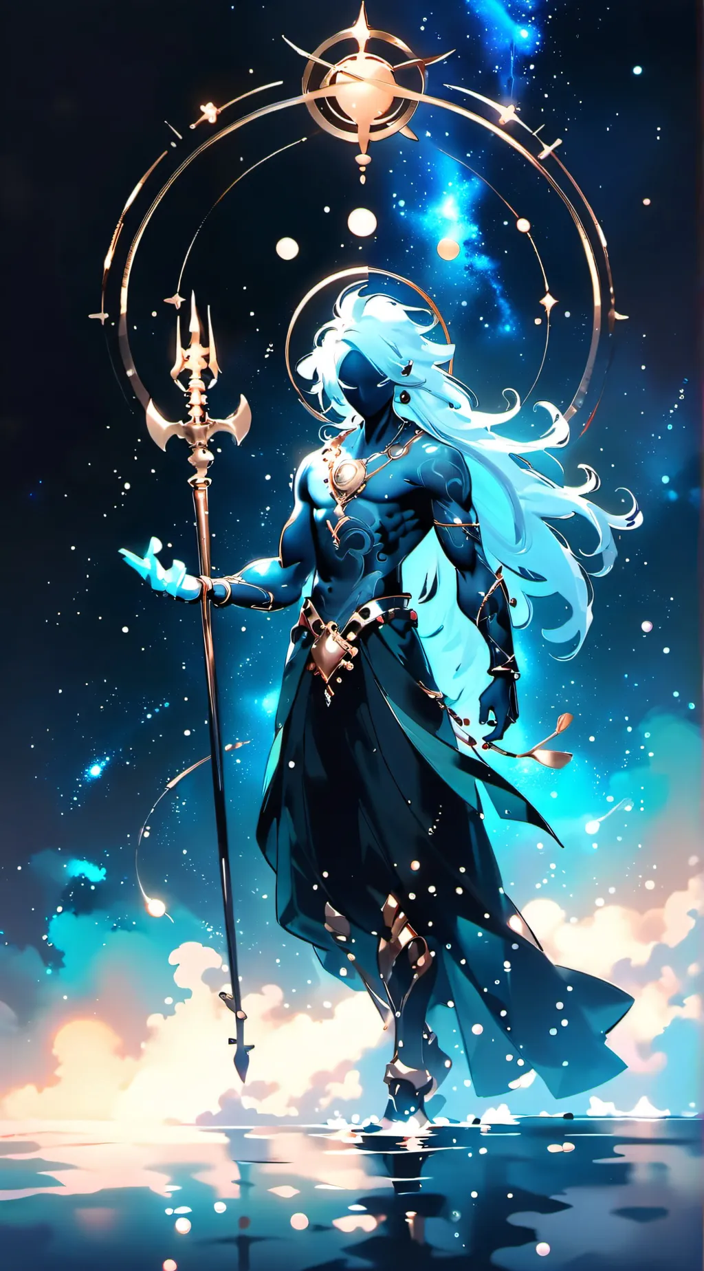 ai character: auquarius background