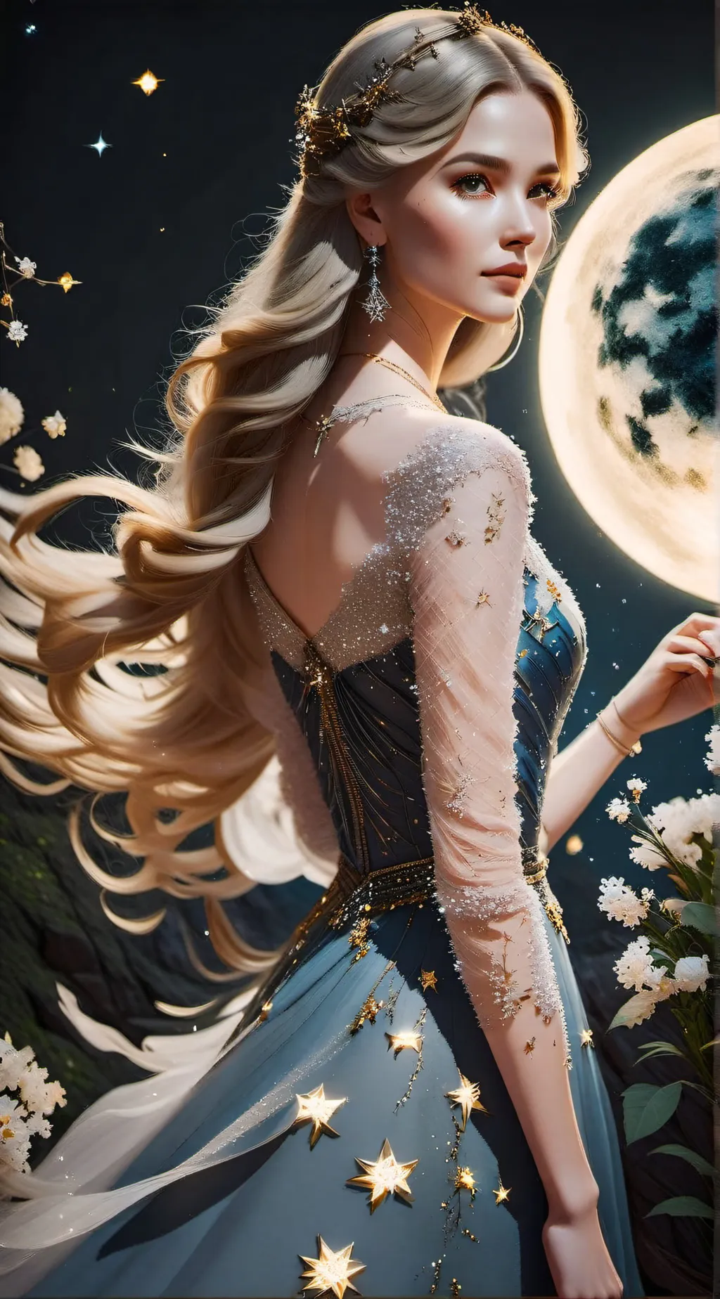 ai character: Luna background