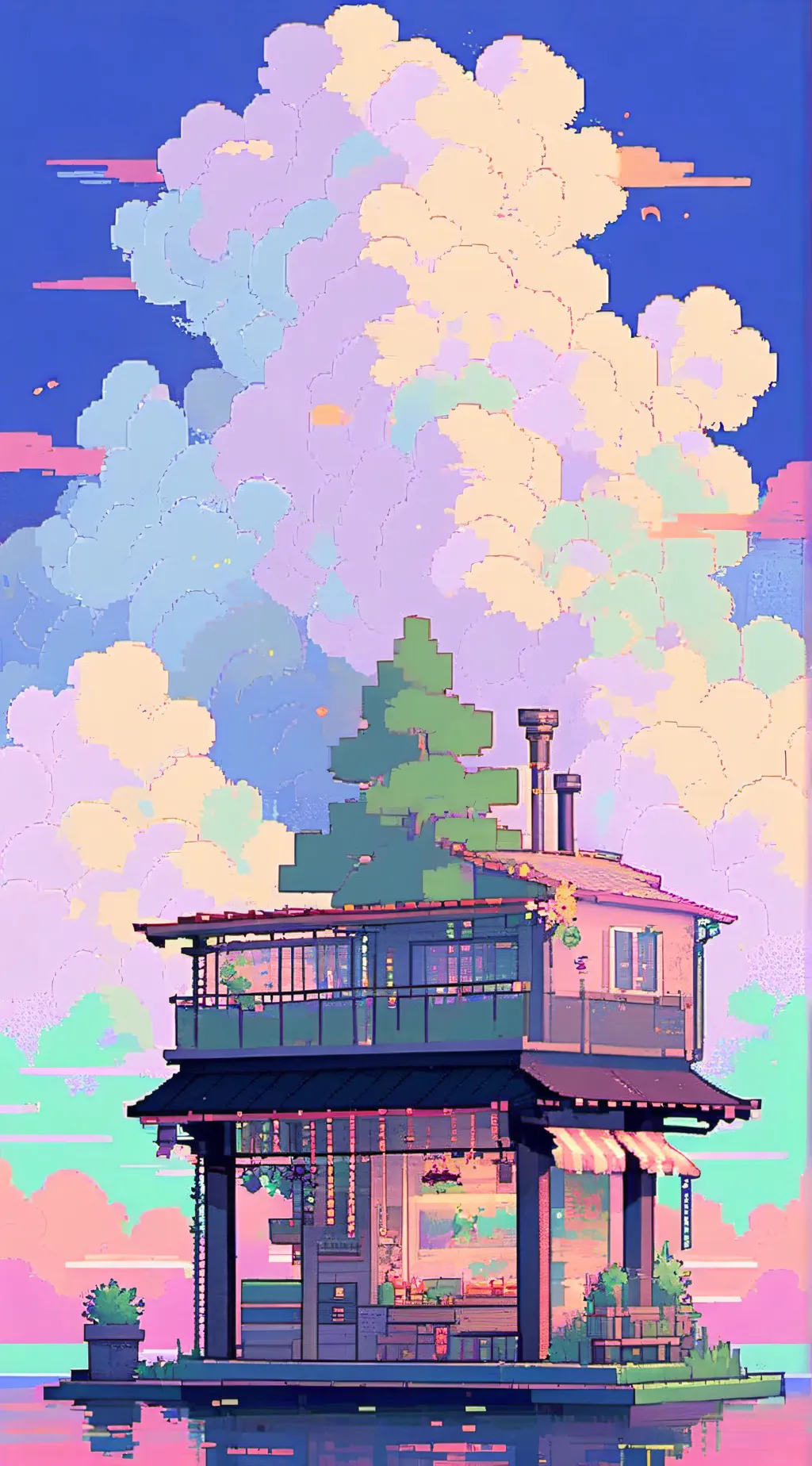 ai character: pomni & mrs circle background