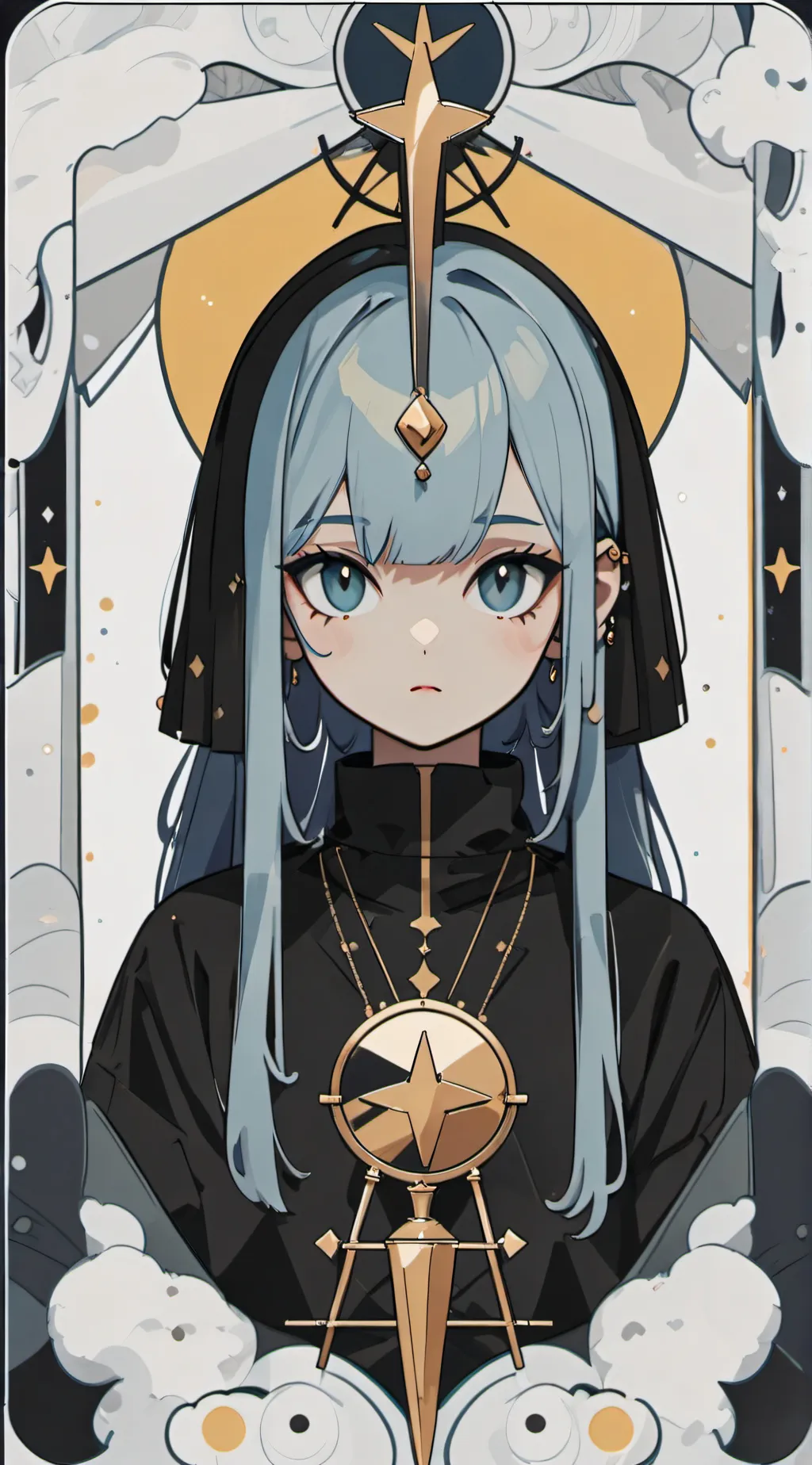 ai character: 😇nyx🤍 background