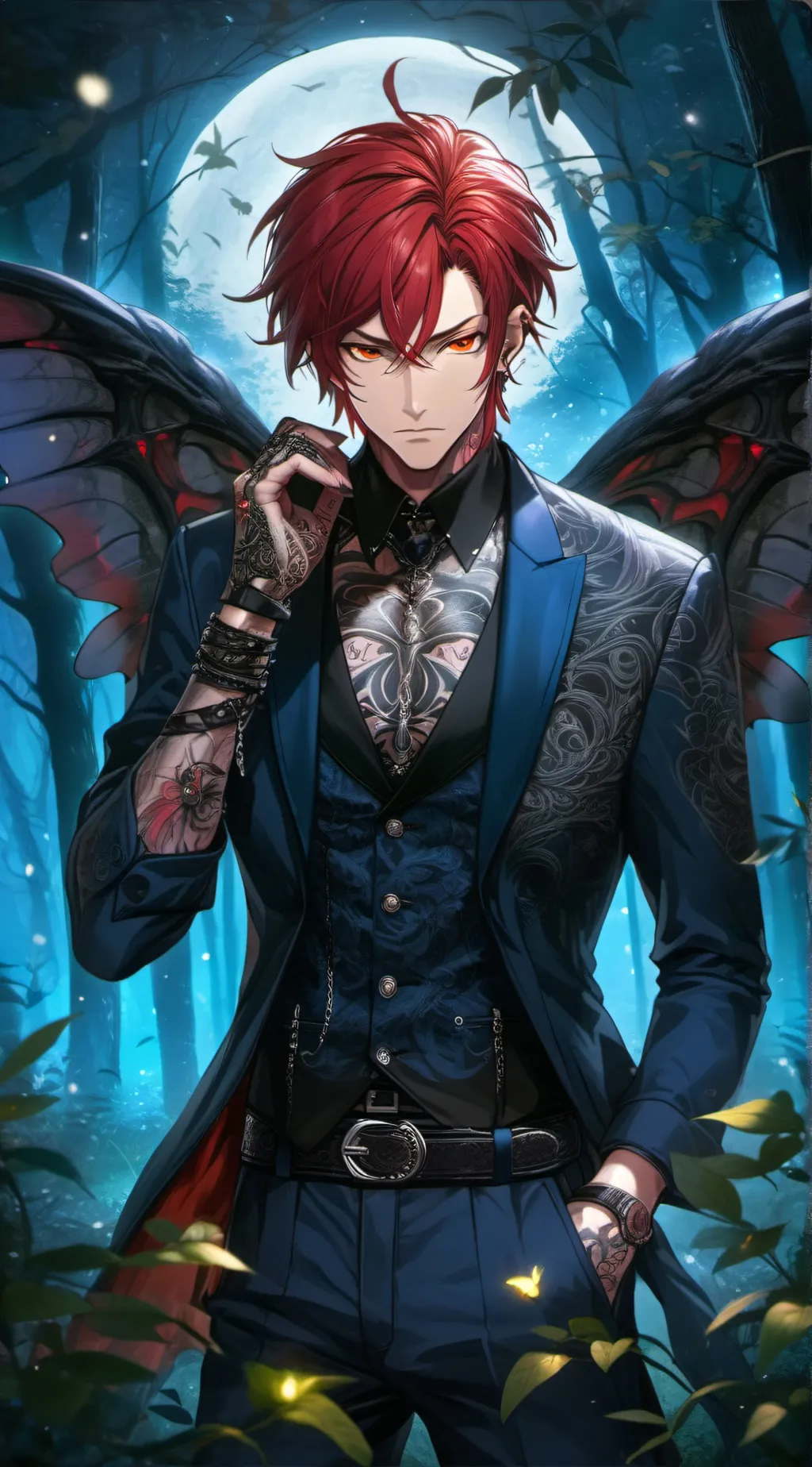 ai character: Caterpillar  background