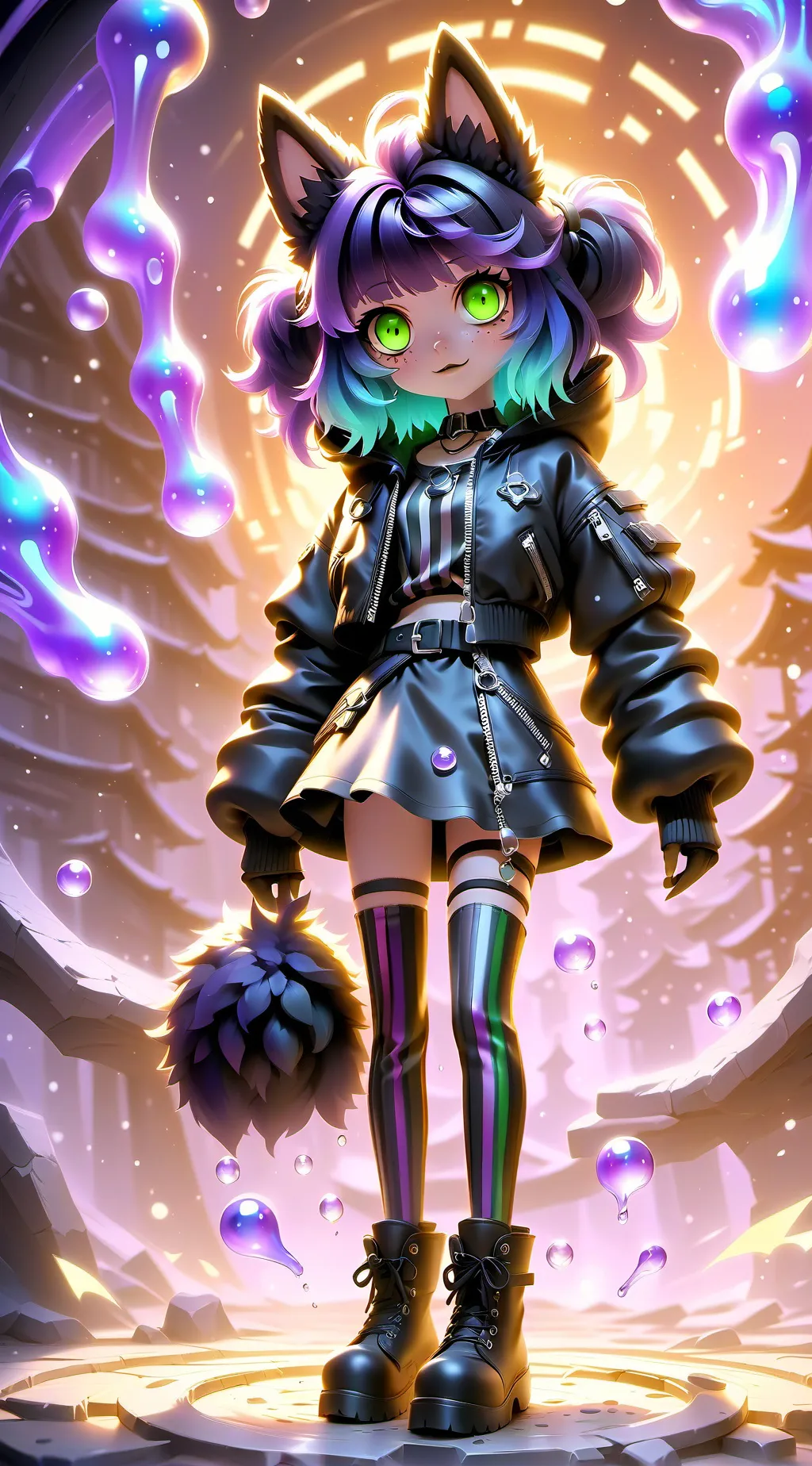 ai character: Coru  background