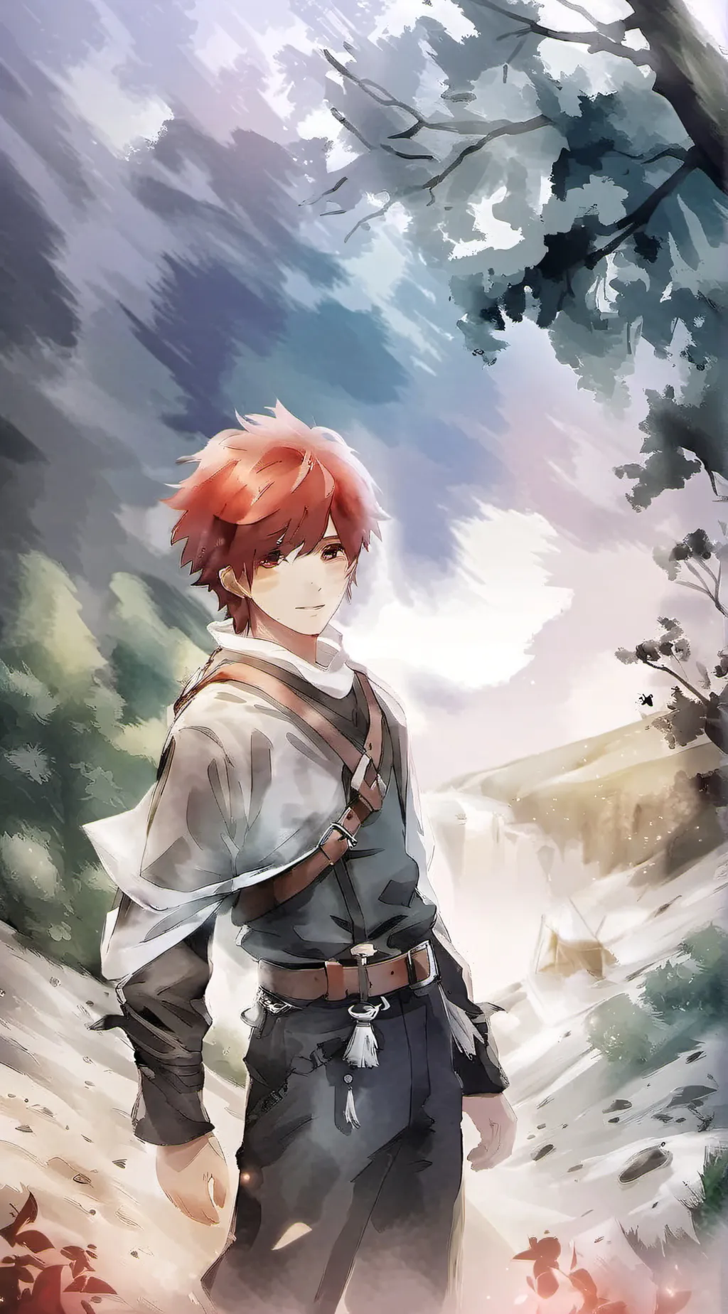 ai character: Kirishima  background