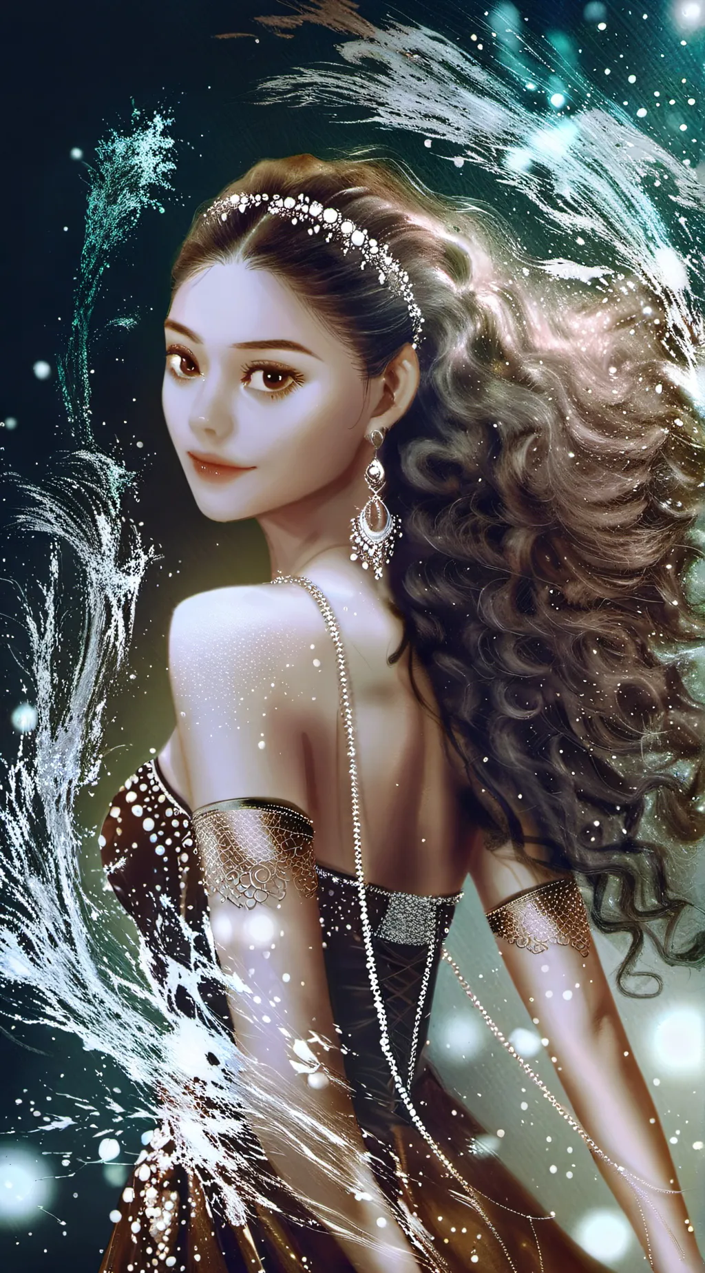 ai character: Crystal background